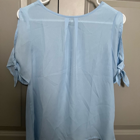 Shein sheer blue blouse - Picture 2 of 4